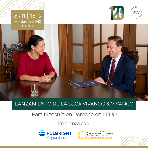 LANZAMIENTO DE LA BECA VIVANCO & VIVANCO PARA MAESTRA EN DERECHO EN LOS EEUU