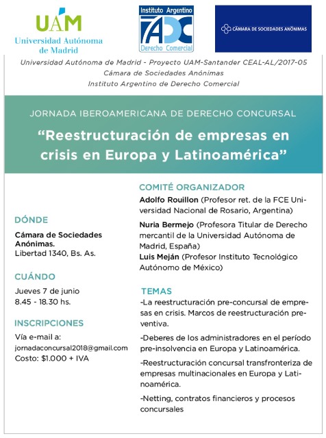 JORNADA IBEROAMERICANA DE DERECHO CONCURSAL - JUNIO 7